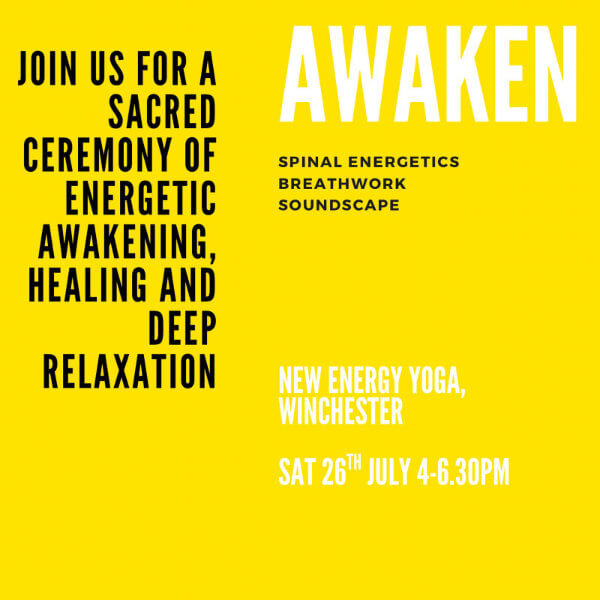 AWAKEN workshop with Sarah Traill at New Energy Yoga in Winchester, Hampshire